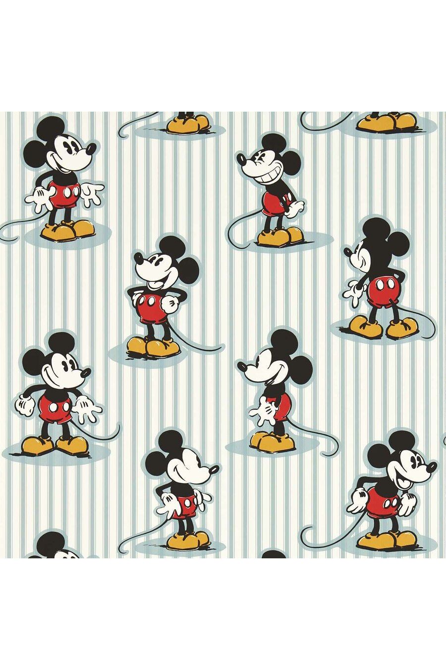 Mickey Stripe - Sea Salt van Disney Home x Sanderson | Kids Conceptstore Le Fanfare