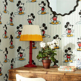 Mickey Stripe - Sea Salt van Disney Home x Sanderson | Kids Conceptstore Le Fanfare