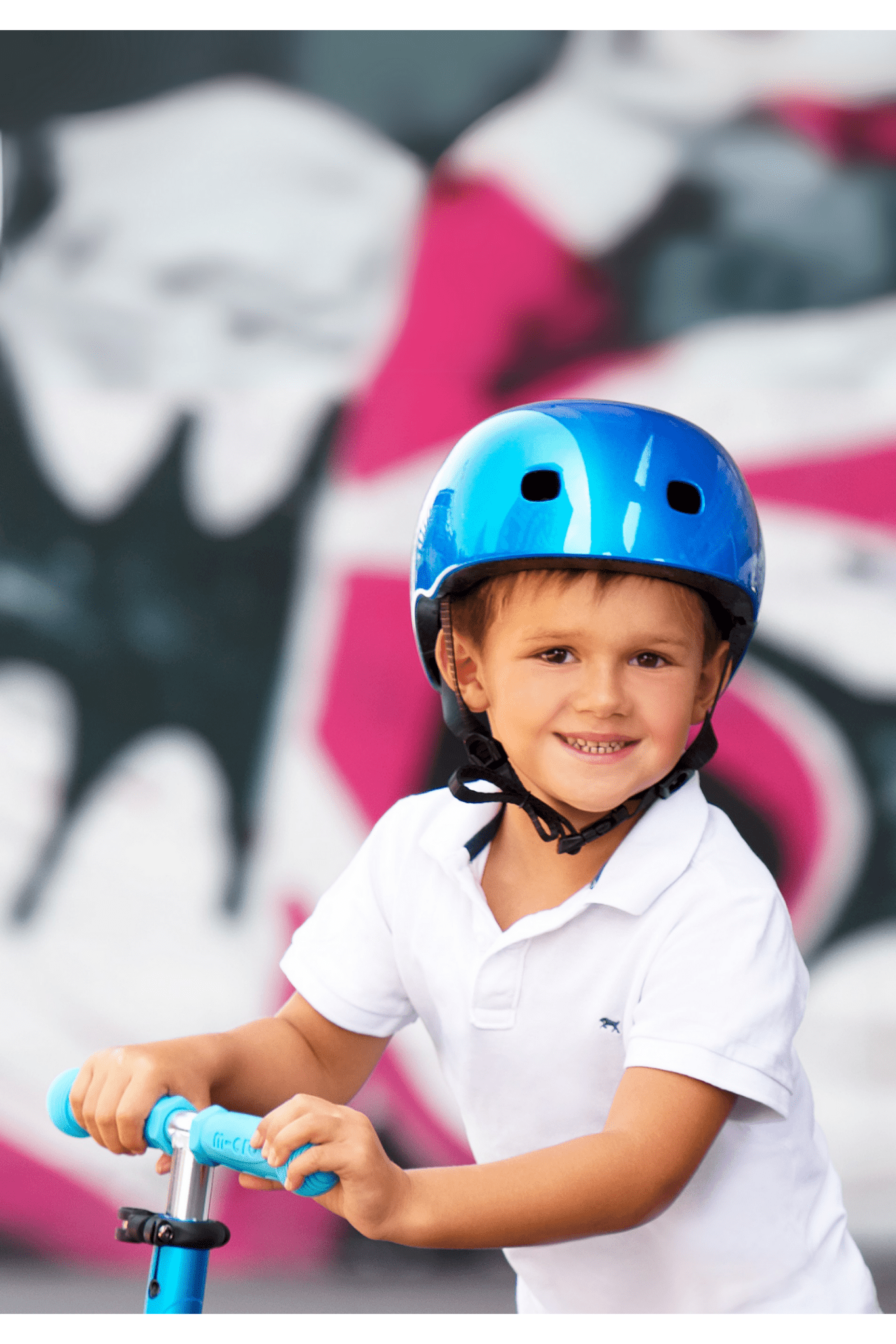 Micro Helm Dark Blue Metallic LED van Micro Step | Kids Conceptstore Le Fanfare