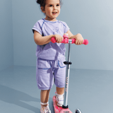 Micro Mini Deluxe Glow LED Plus frosty pink van Micro Step | Kids Conceptstore Le Fanfare