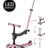 Micro Mini2Grow 4in1 step 2.0 LED roze van Micro Step | Kids Conceptstore Le Fanfare
