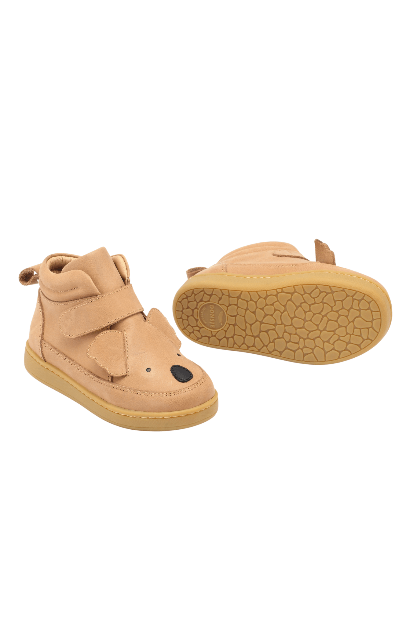 Mika Sneakers | Koala - Truffle Leather van Donsje Amsterdam | Kids Conceptstore Le Fanfare
