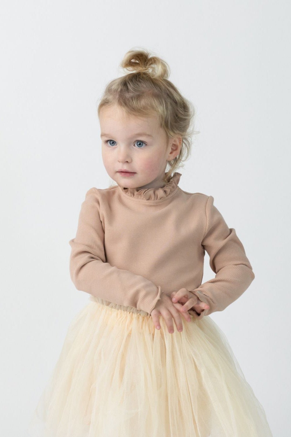Milah Top - Rose Mocha van Donsje Amsterdam | Kids Conceptstore Le Fanfare