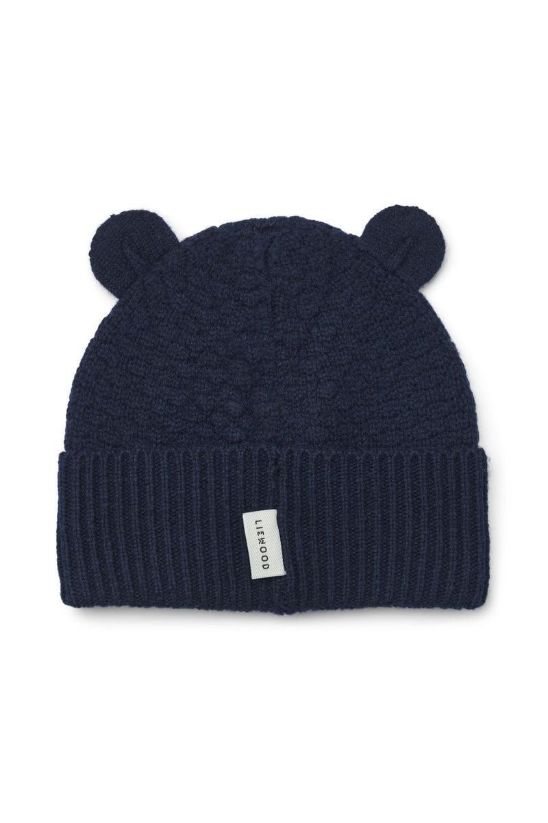 Miller Beanie With Ears Classic Navy van Liewood | Kids Conceptstore Le Fanfare