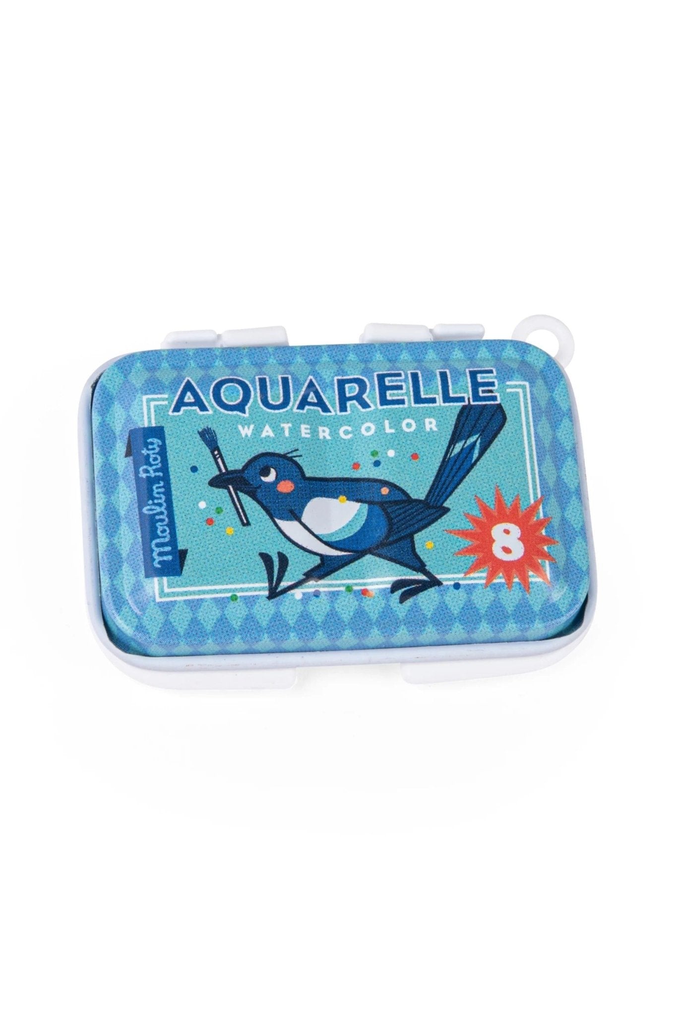 Mini aquarel palet - blauw van Moulin Roty | Kids Conceptstore Le Fanfare
