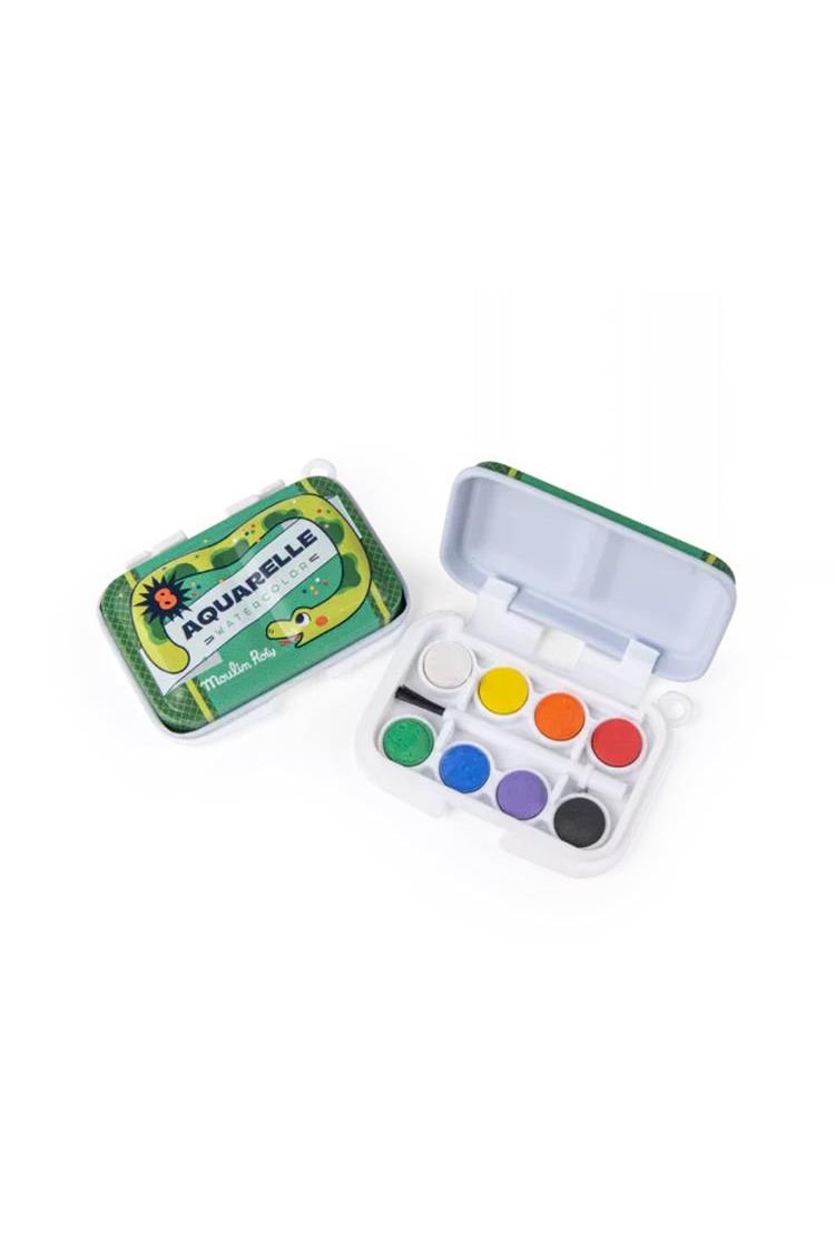 Mini aquarel palet - groen van Moulin Roty | Kids Conceptstore Le Fanfare