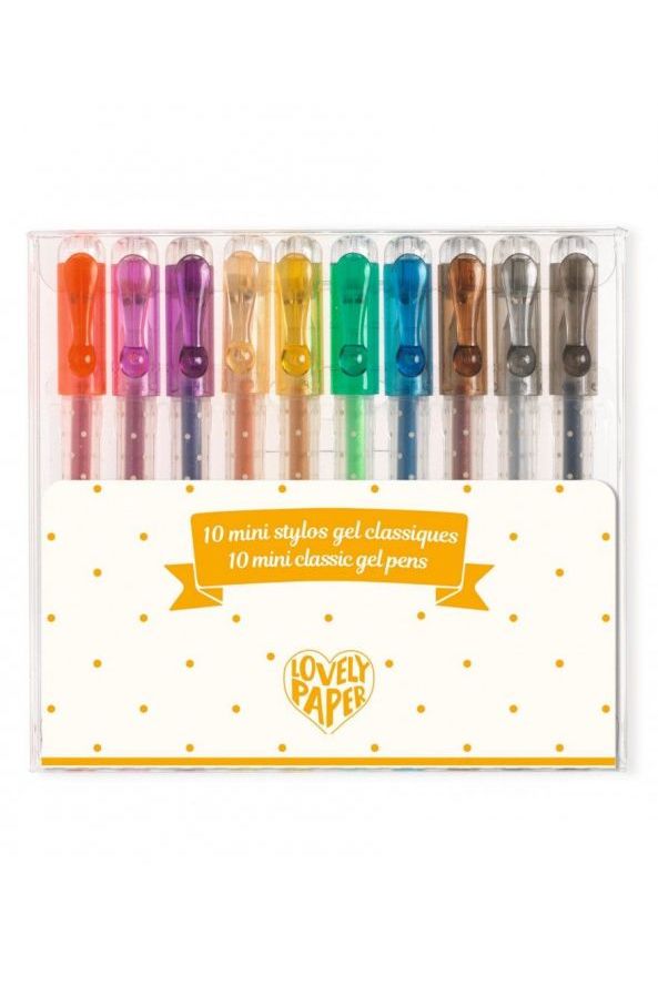 Mini Gelpennen Classic - 10St van Djeco | Kids Conceptstore Le Fanfare