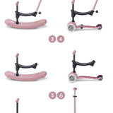 Mini Micro 6in1 Rock & Go LED roze van Micro Step | Kids Conceptstore Le Fanfare