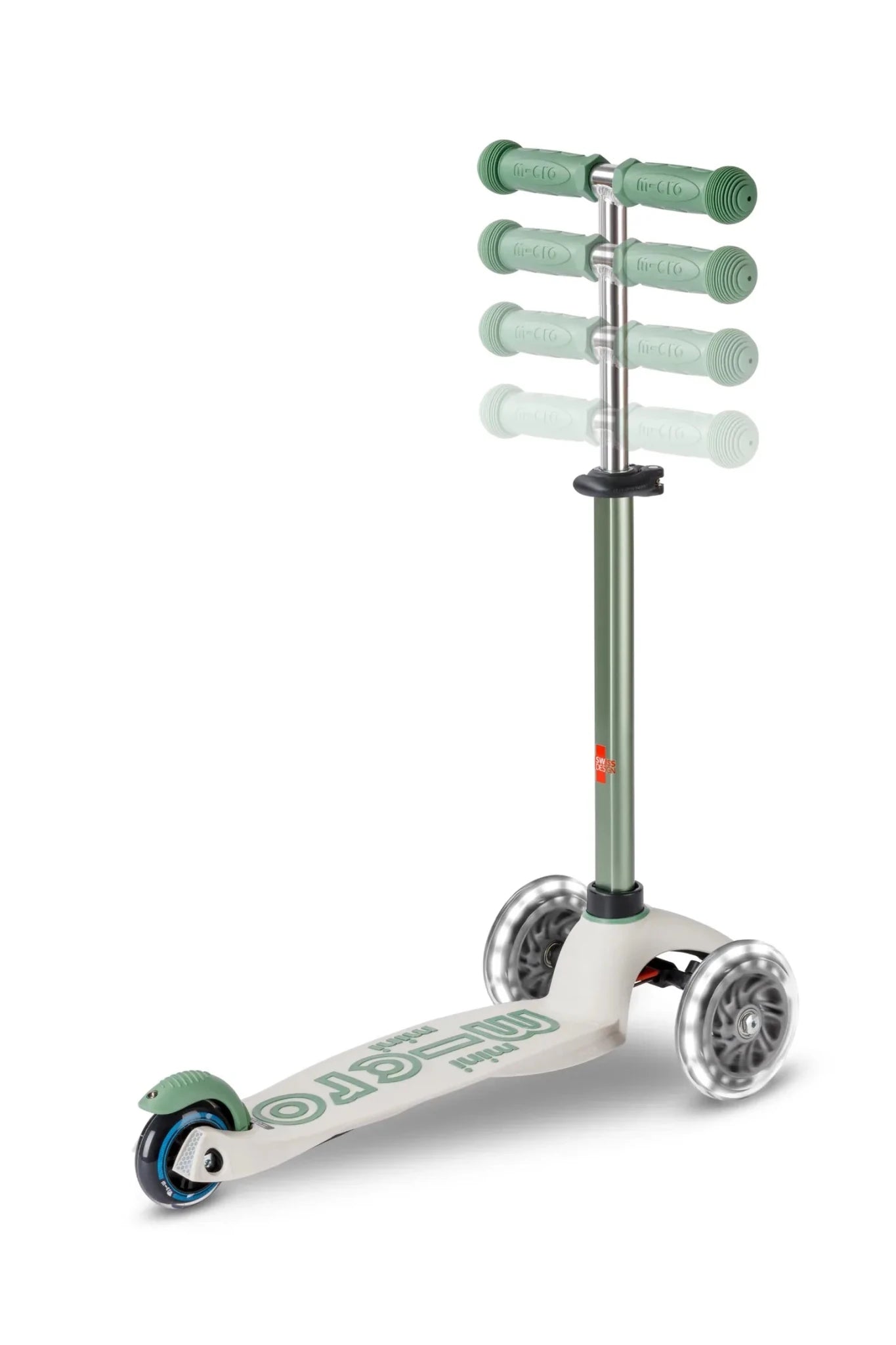 Mini Micro step Deluxe ECO LED pistache van Micro Step | Kids Conceptstore Le Fanfare