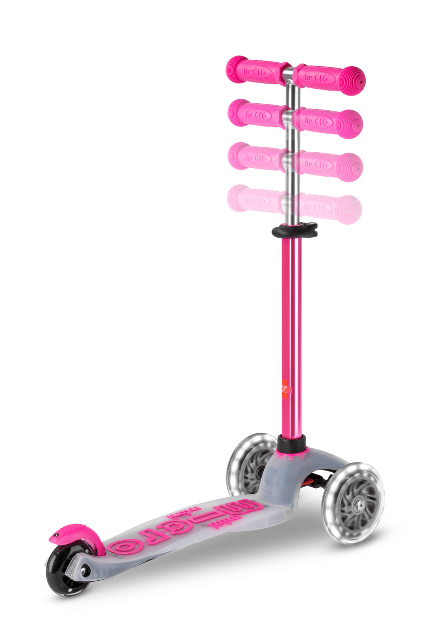 Mini Micro Step Deluxe Flux LED Neochrome Pink van Micro Step | Kids Conceptstore Le Fanfare