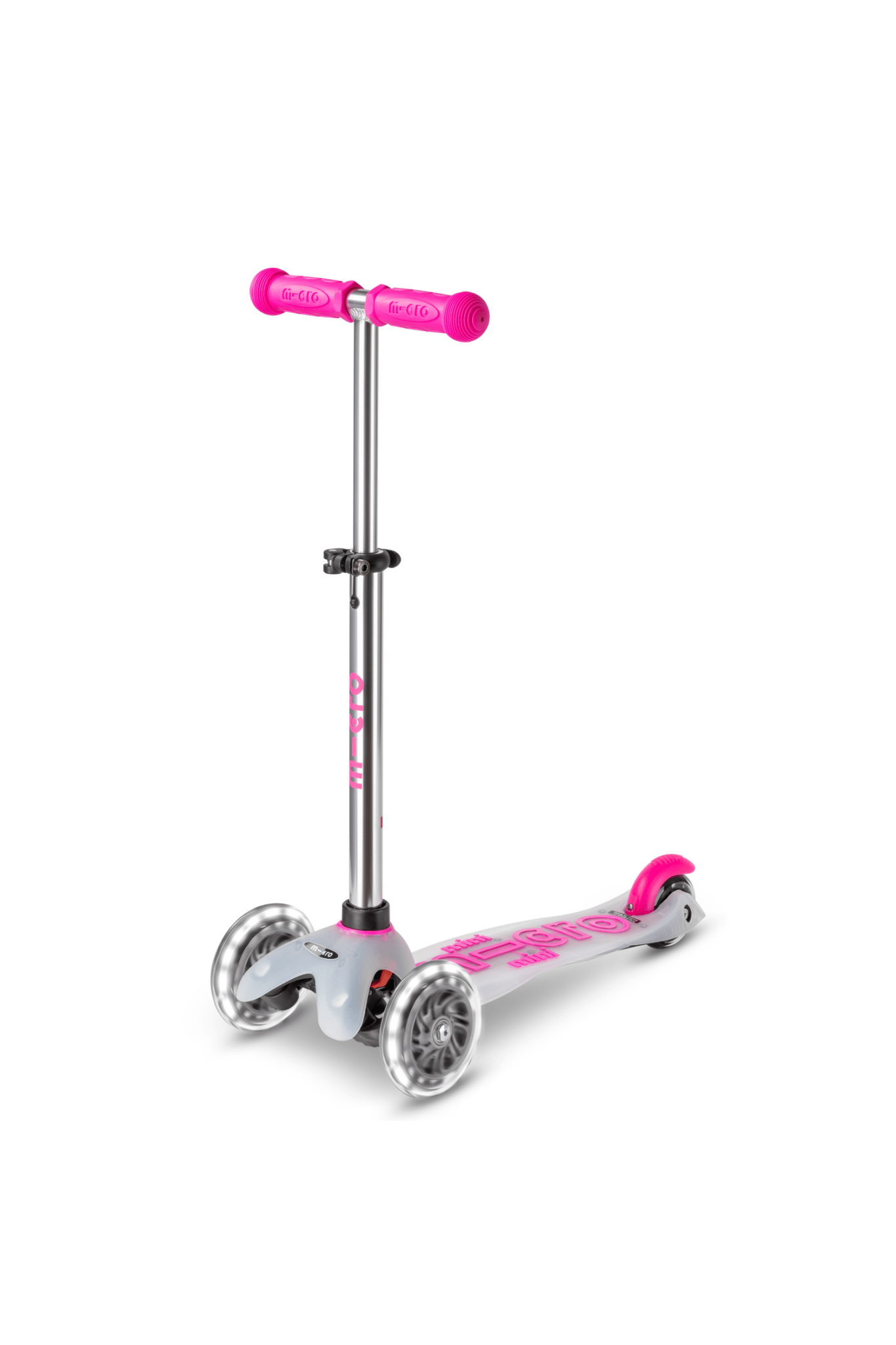 Mini Micro Step Deluxe Flux LED Neochrome Pink van Micro Step | Kids Conceptstore Le Fanfare
