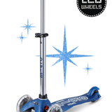 Mini Micro Step Deluxe Glitter LED Blue van Micro Step | Kids Conceptstore Le Fanfare