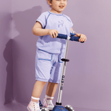 Mini Micro Step Deluxe Glitter LED Blue van Micro Step | Kids Conceptstore Le Fanfare
