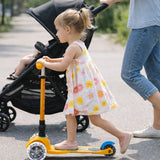 Mini Micro step Deluxe inklapbaar LED abrikoos Limited Edition van Micro Step | Kids Conceptstore Le Fanfare