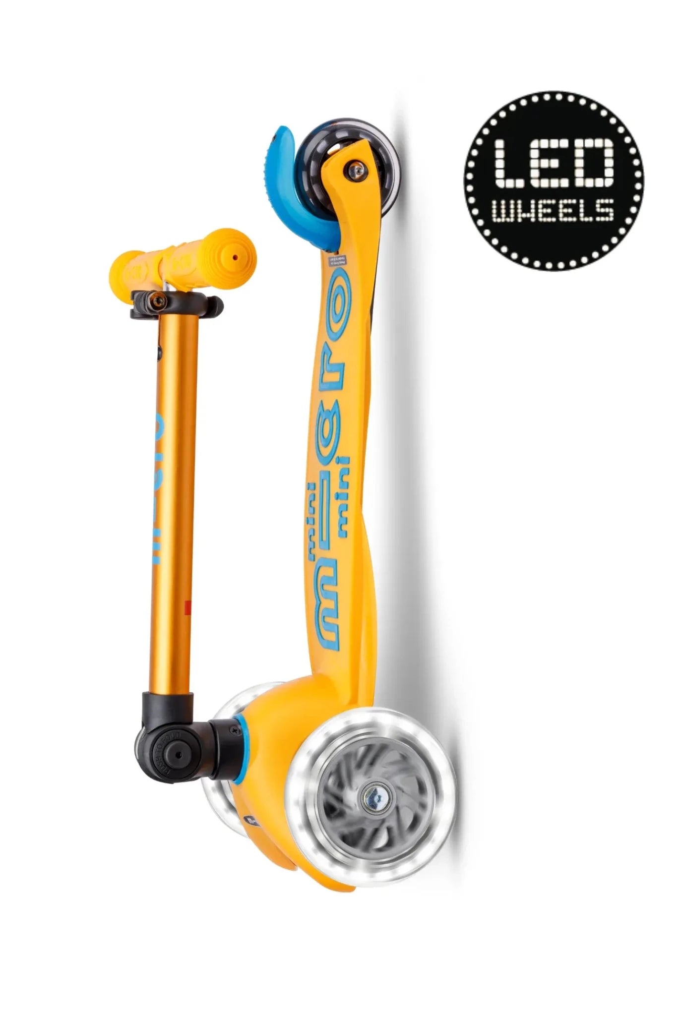 Mini Micro step Deluxe inklapbaar LED abrikoos Limited Edition van Micro Step | Kids Conceptstore Le Fanfare