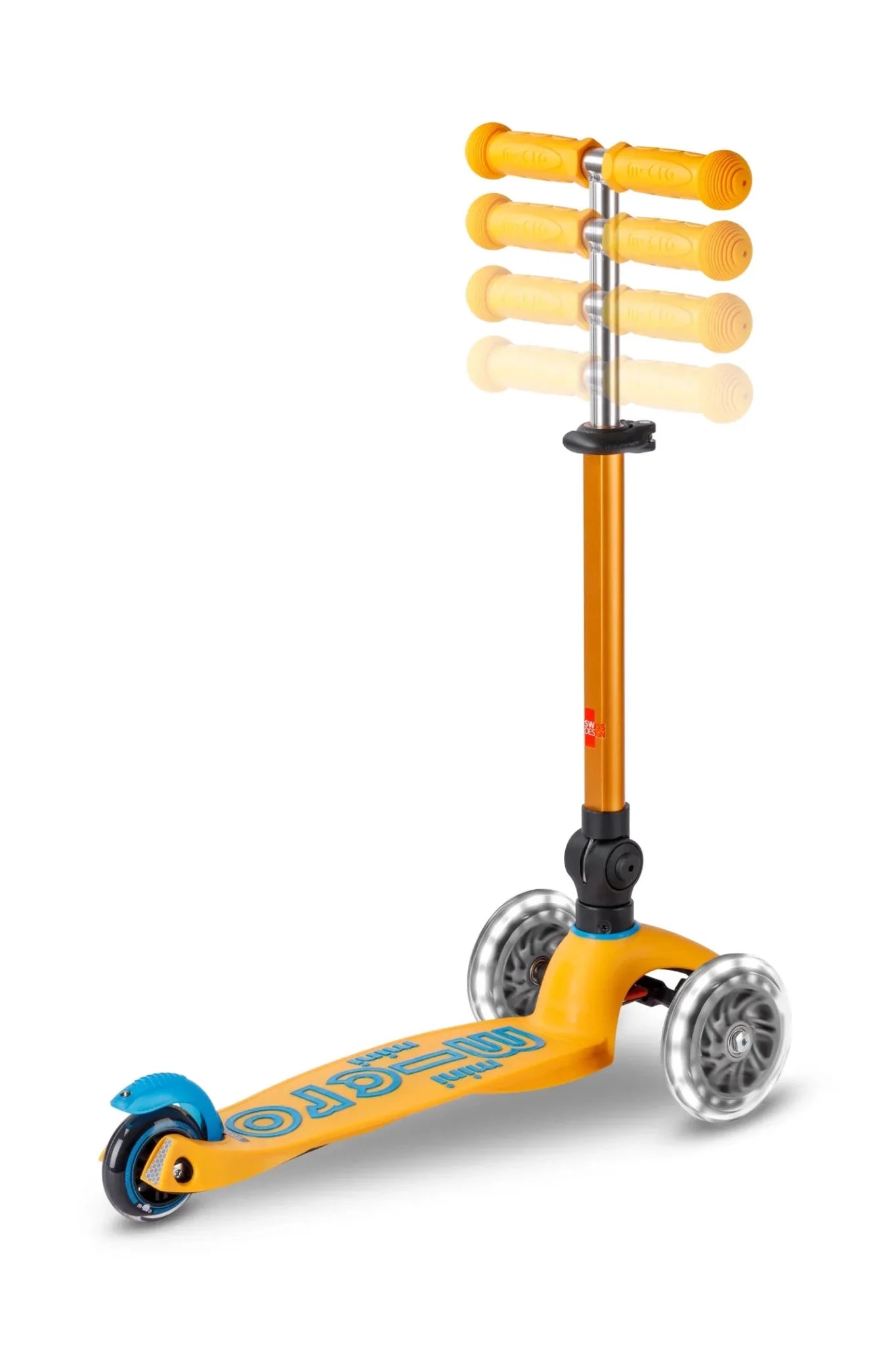 Mini Micro step Deluxe inklapbaar LED abrikoos Limited Edition van Micro Step | Kids Conceptstore Le Fanfare