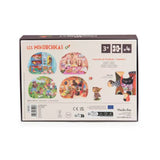 Mini puzzel (4 x 12 st) - Les Minouchkas van Moulin Roty | Kids Conceptstore Le Fanfare