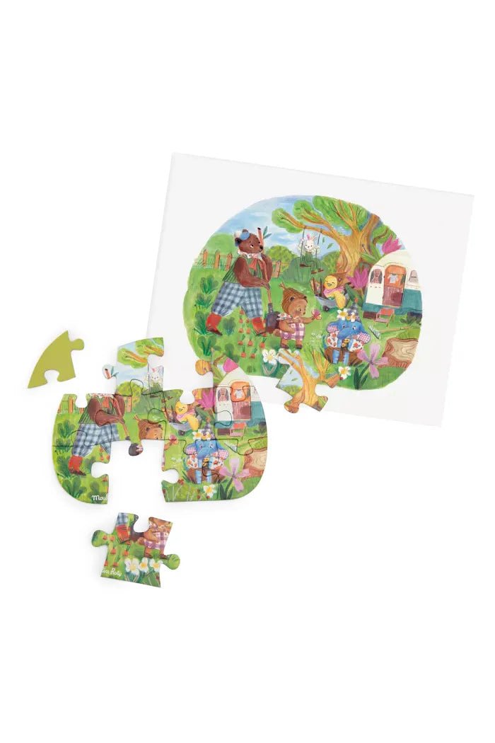 Mini puzzel (4 x 12 st) - Les Minouchkas van Moulin Roty | Kids Conceptstore Le Fanfare