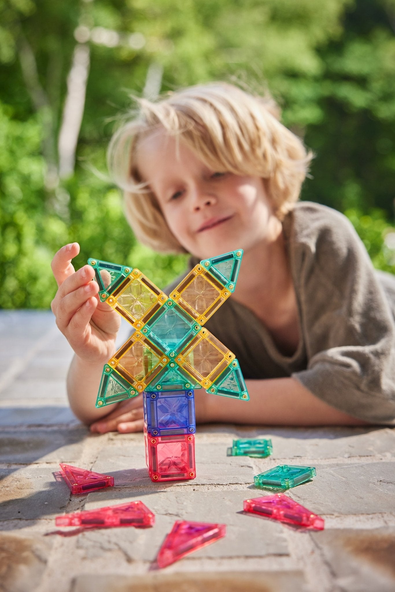 Mini Tiles Pack Pastel | 28 stuks van Cleverclixx | Kids Conceptstore Le Fanfare