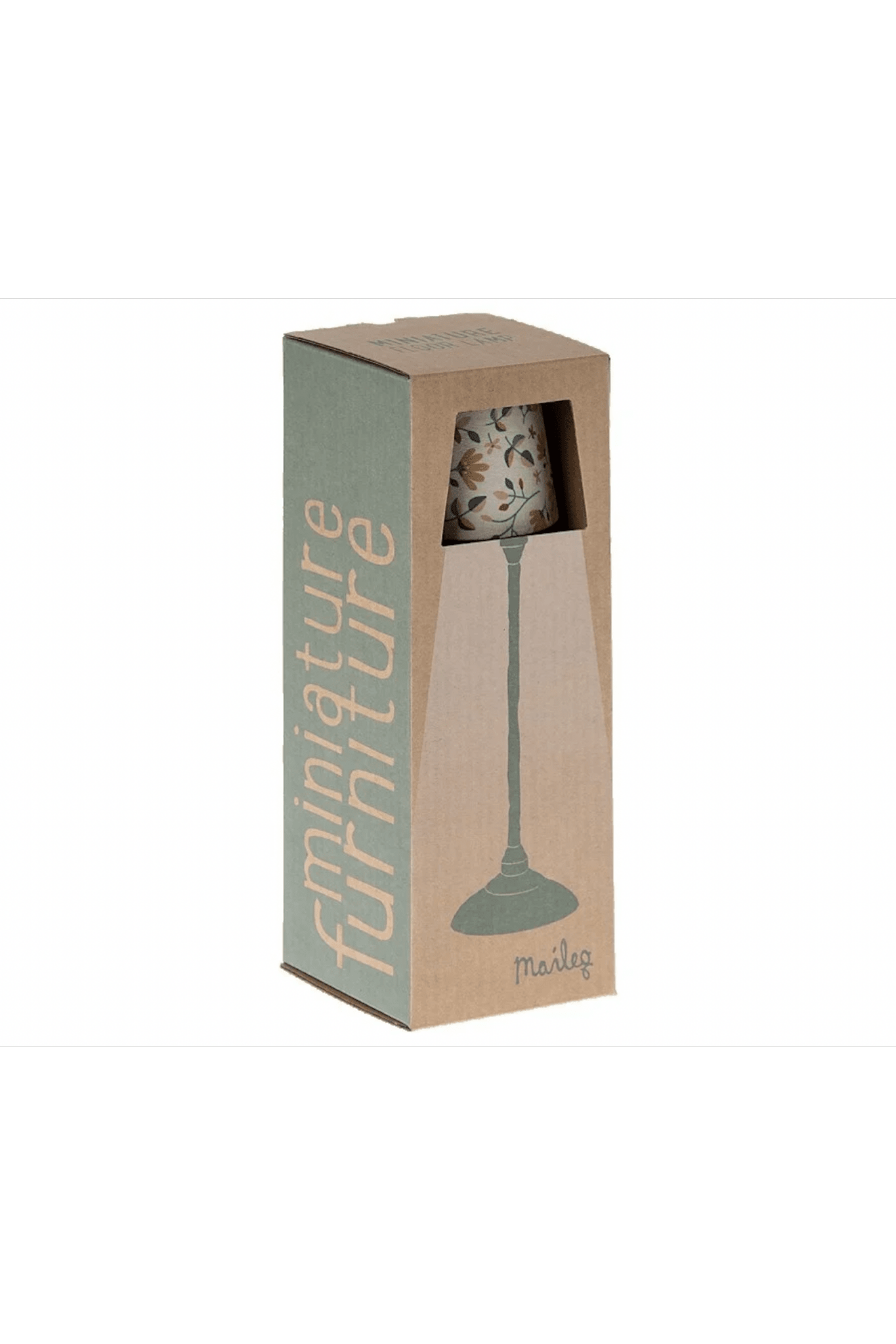 Miniature Floor Lamp - Dark Mint van Maileg | Kids Conceptstore Le Fanfare