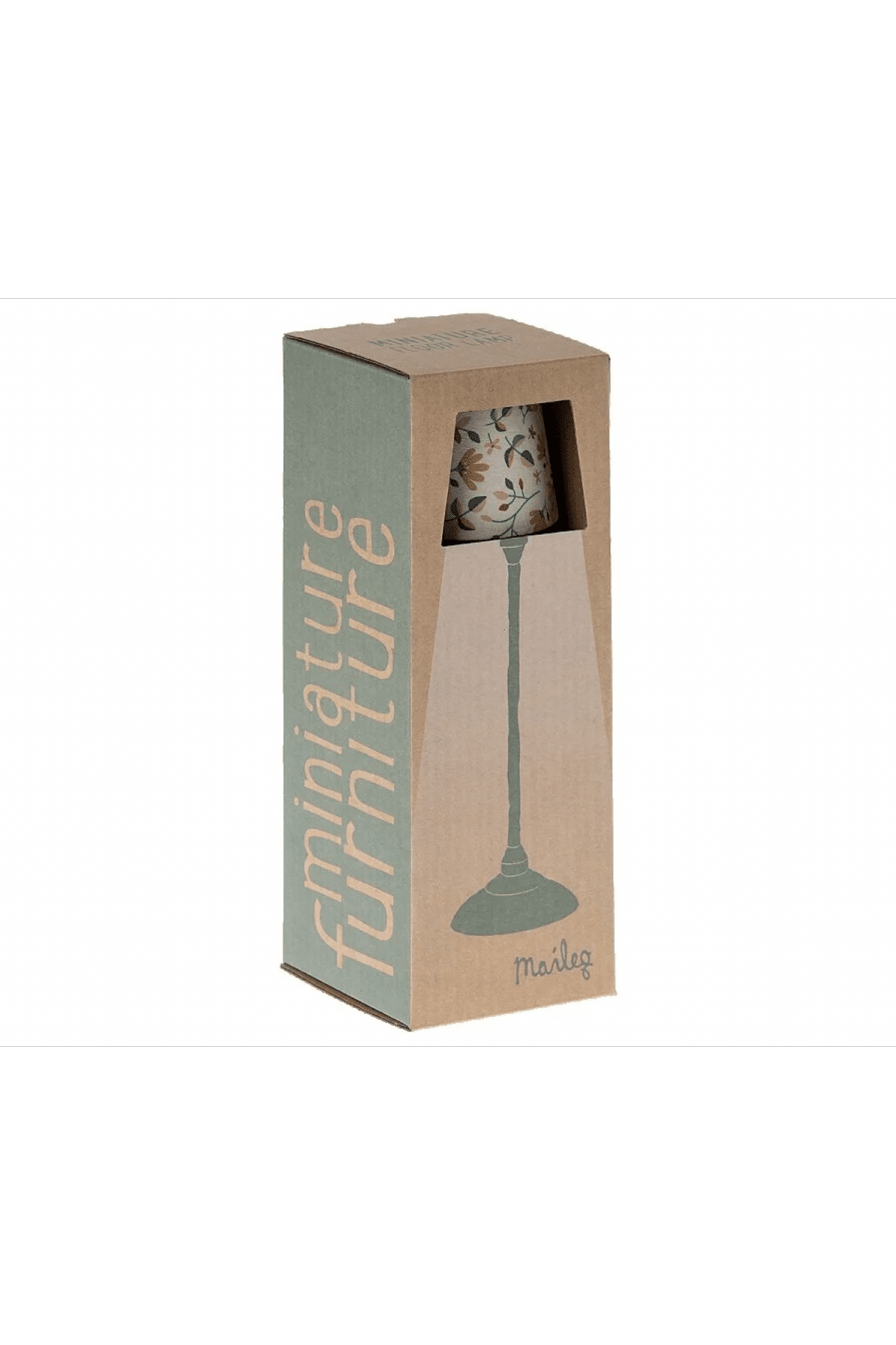 Miniature Floor Lamp - Dark Mint van Maileg | Kids Conceptstore Le Fanfare
