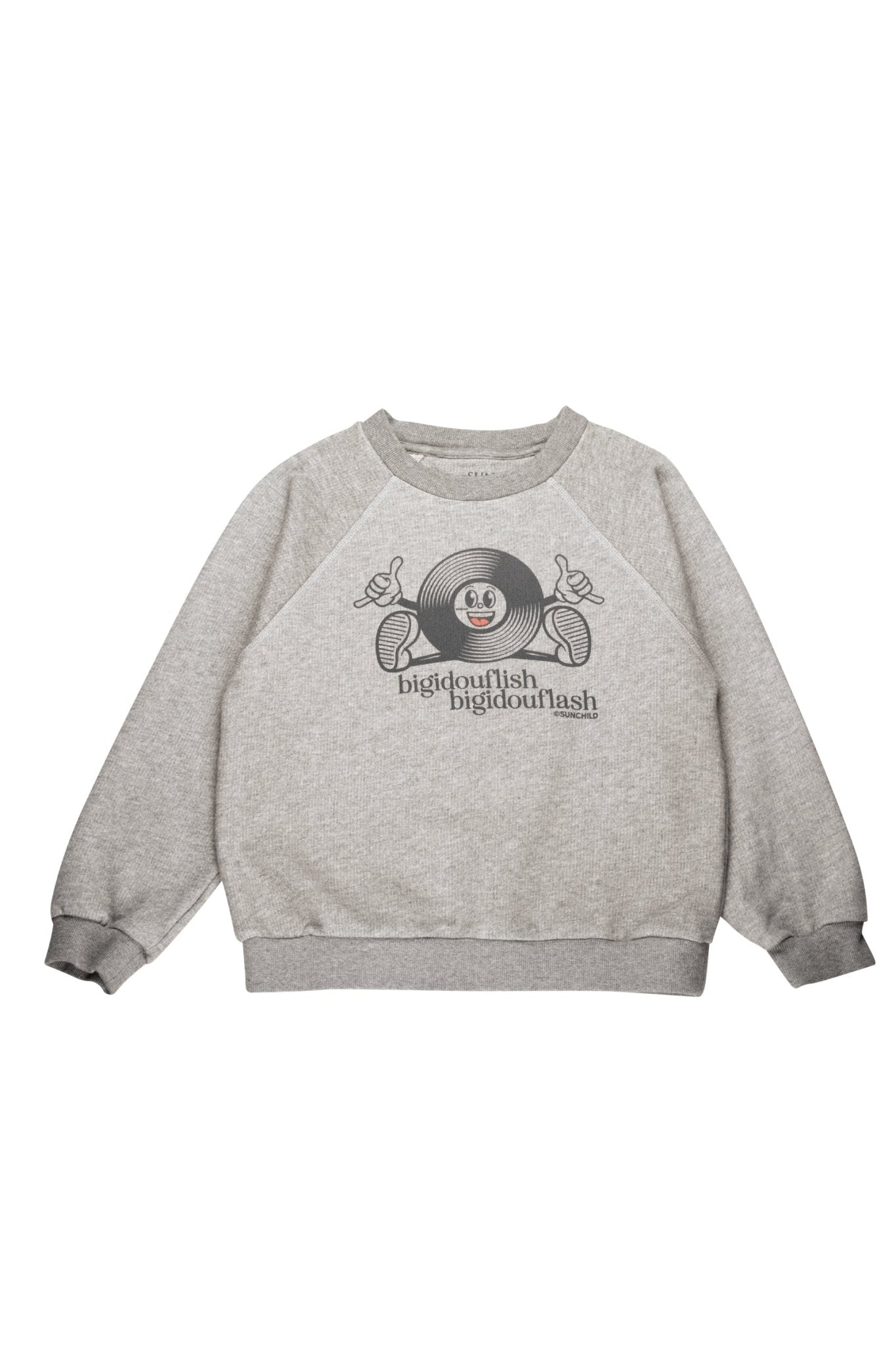 Mister DJ Sweat Shirt - Gris Chine van Sunchild | Kids Conceptstore Le Fanfare