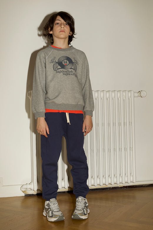 Mister DJ Sweat Shirt - Gris Chine van Sunchild | Kids Conceptstore Le Fanfare