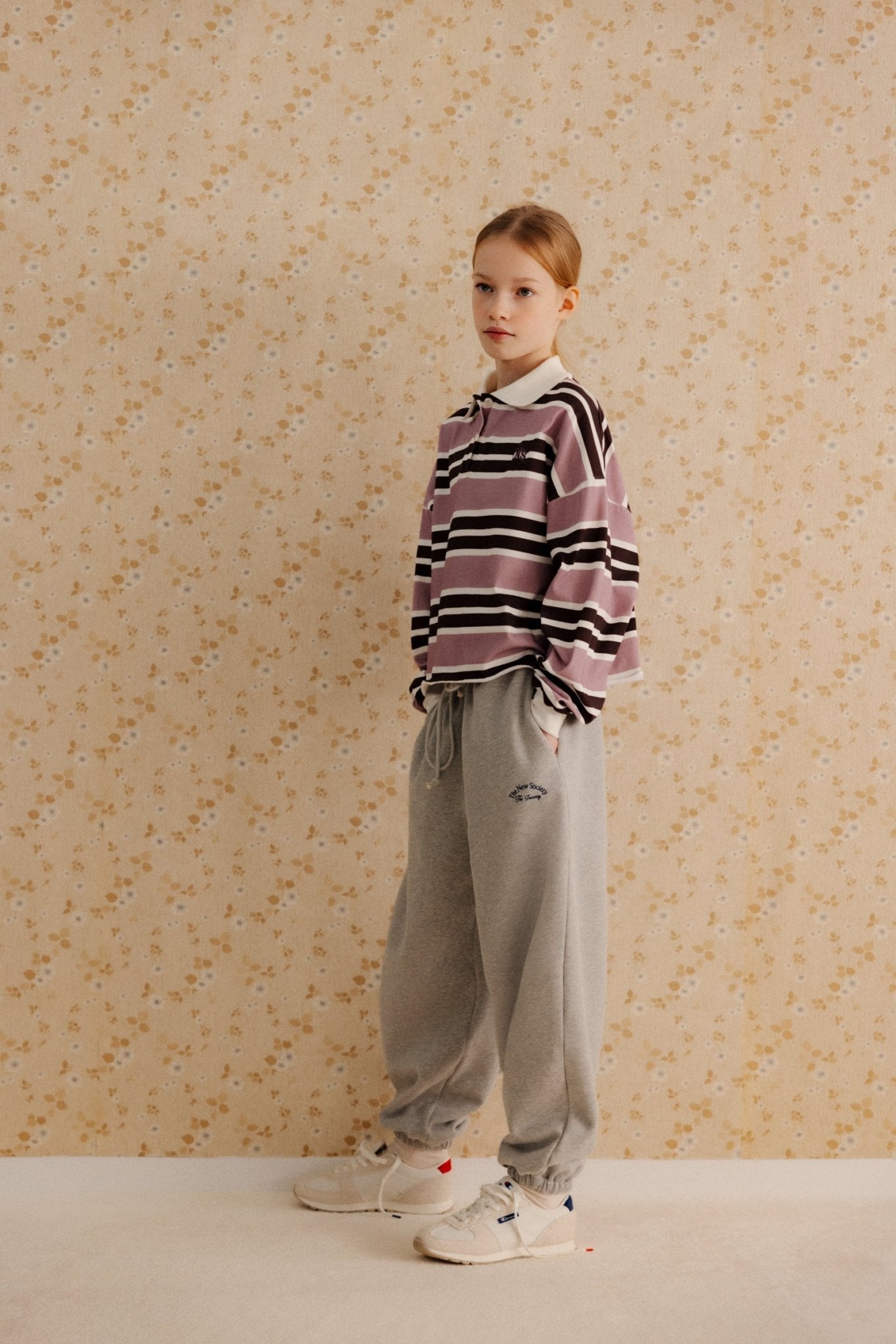 Mochi Teen Jogging Light Grey Melange van The New Society | Kids Conceptstore Le Fanfare