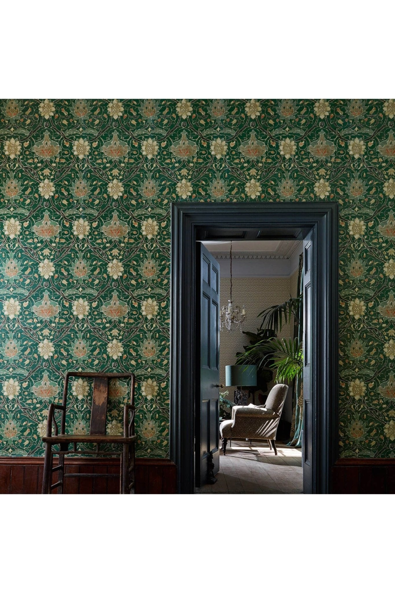 Montreal Wallpaper - Forest/Teal van Morris & Co | Kids Conceptstore Le Fanfare