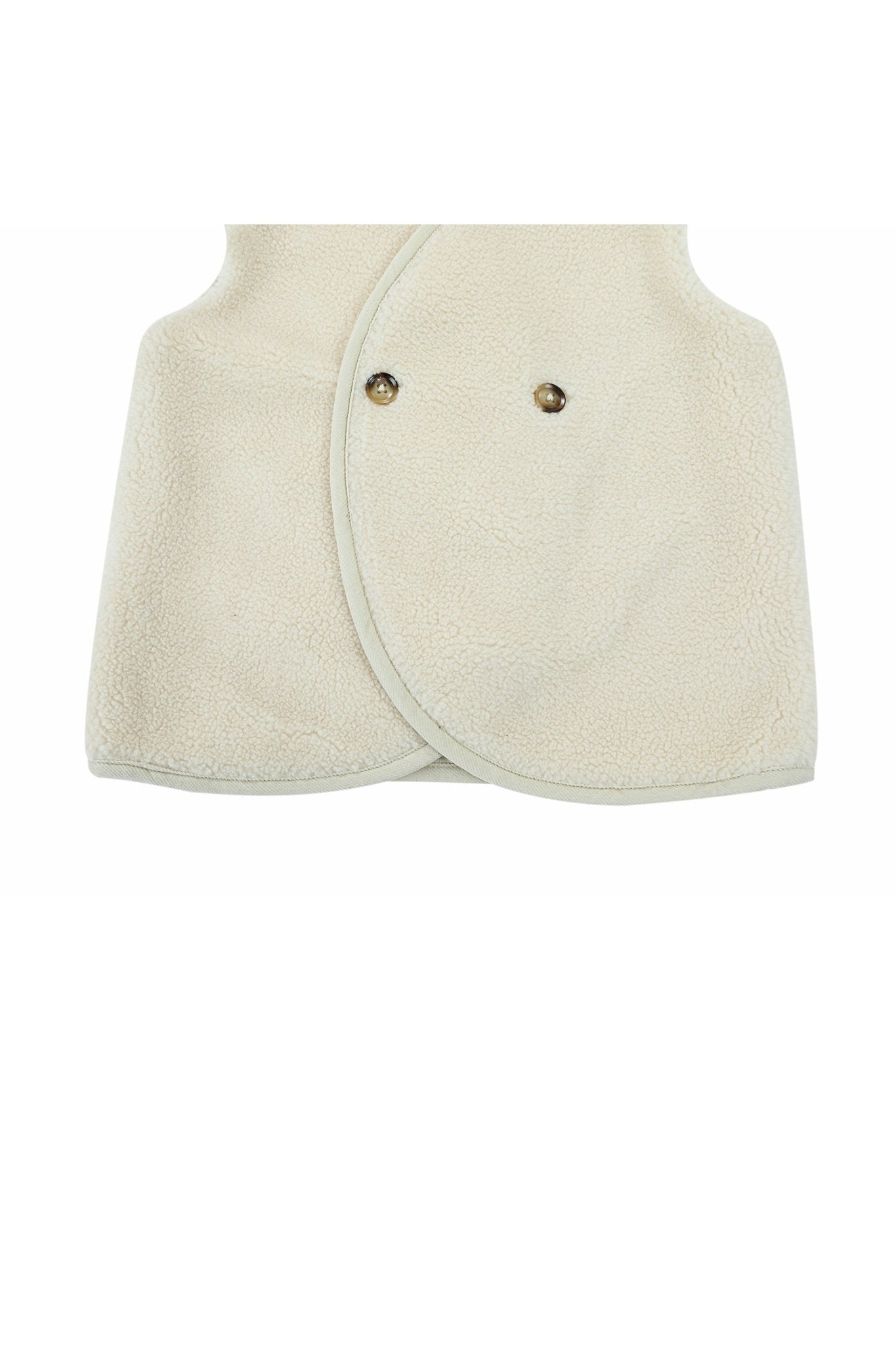 Monty Gilet - Cream van Donsje Amsterdam | Kids Conceptstore Le Fanfare