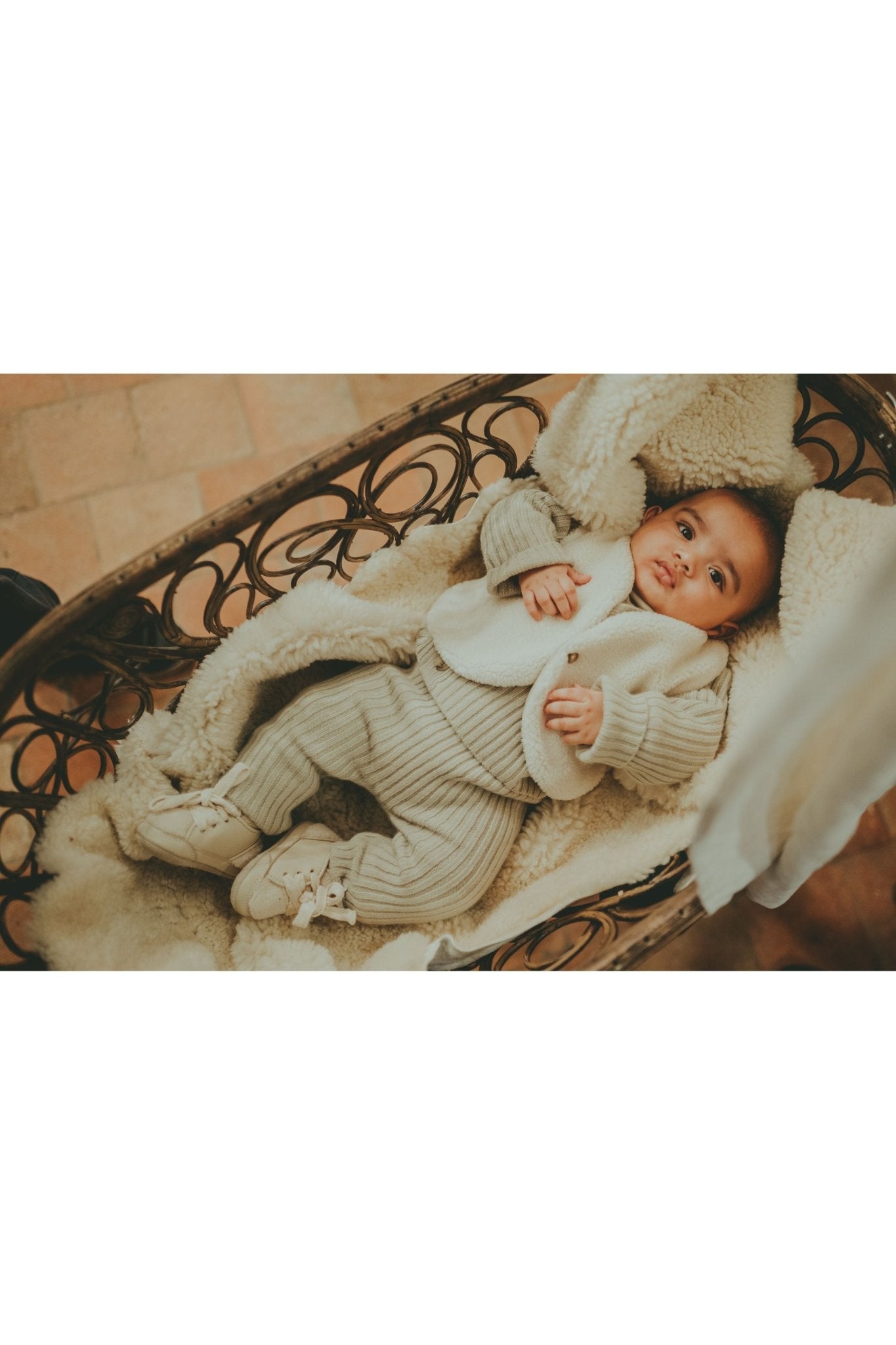 Monty Gilet - Cream van Donsje Amsterdam | Kids Conceptstore Le Fanfare