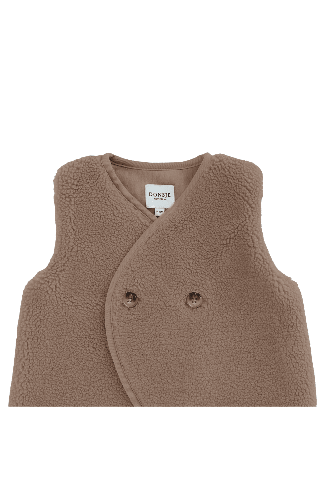 Monty Gilet - Hazelnut van Donsje Amsterdam | Kids Conceptstore Le Fanfare