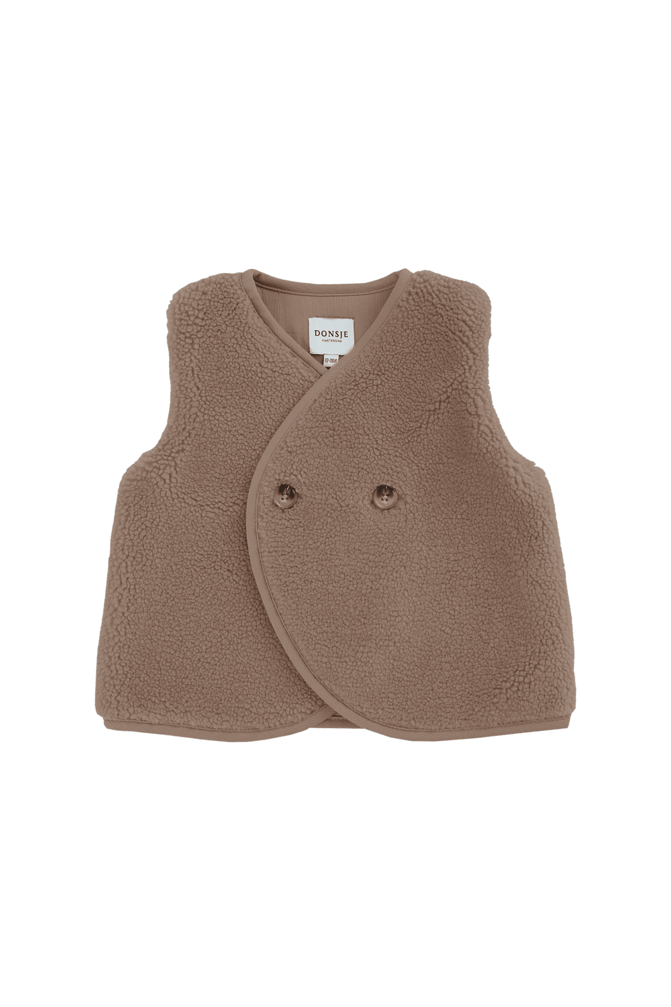 Monty Gilet - Hazelnut van Donsje Amsterdam | Kids Conceptstore Le Fanfare
