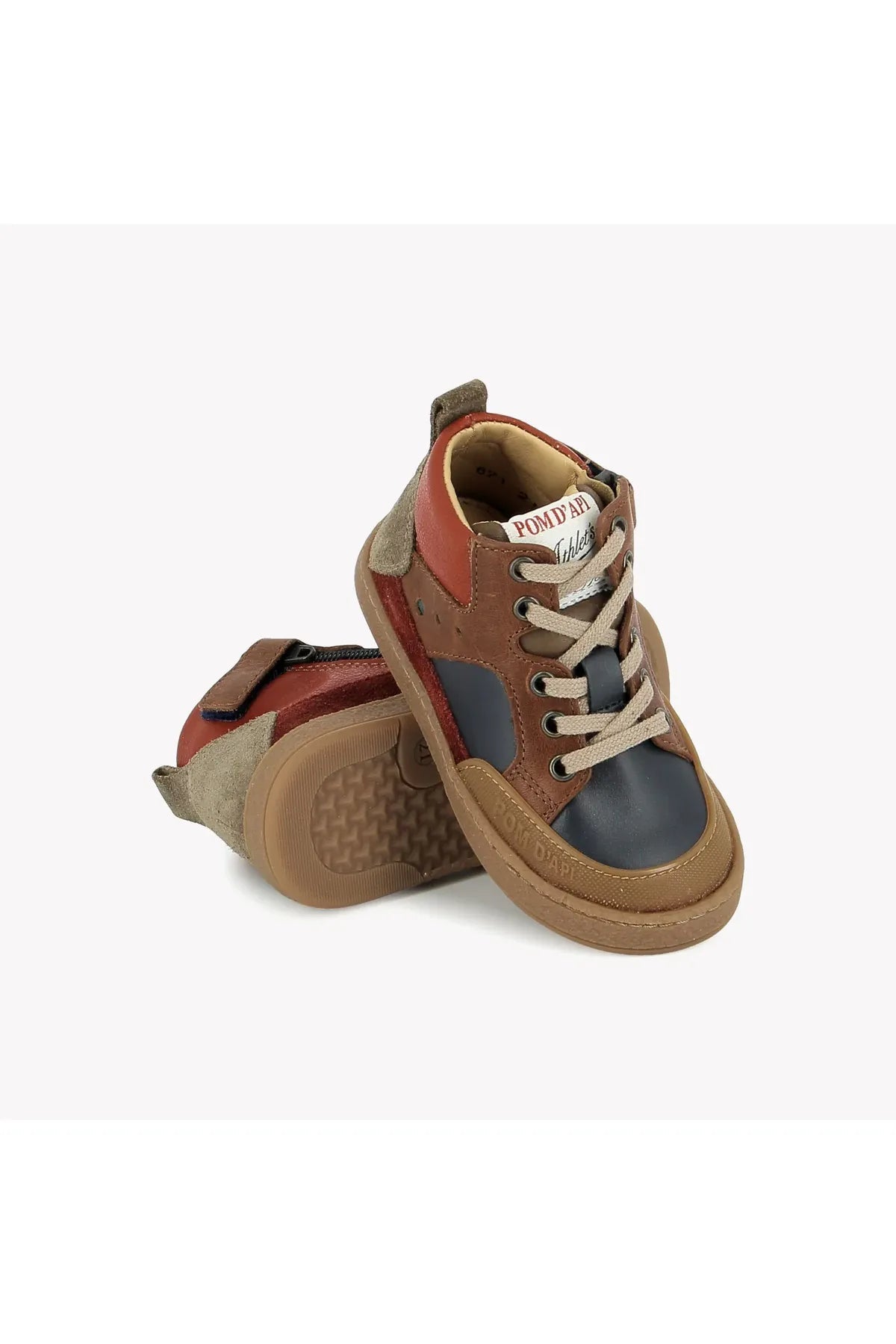 Mousse Bump Nappa-Velours - Marine-Sapin van POM D'API | Kids Conceptstore Le Fanfare
