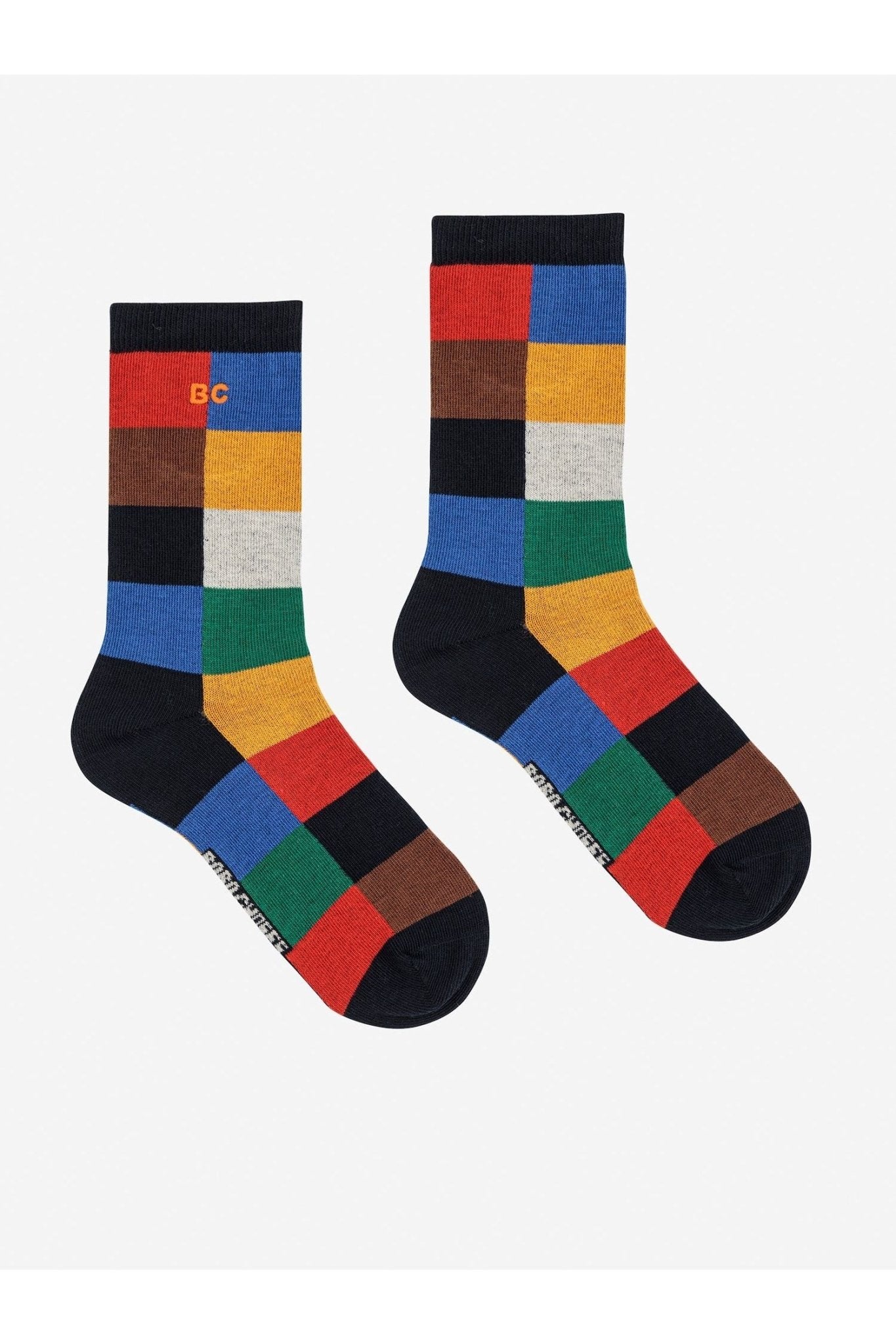 Multicolor Tiles long socks - Multicolor van Bobo Choses | Kids Conceptstore Le Fanfare