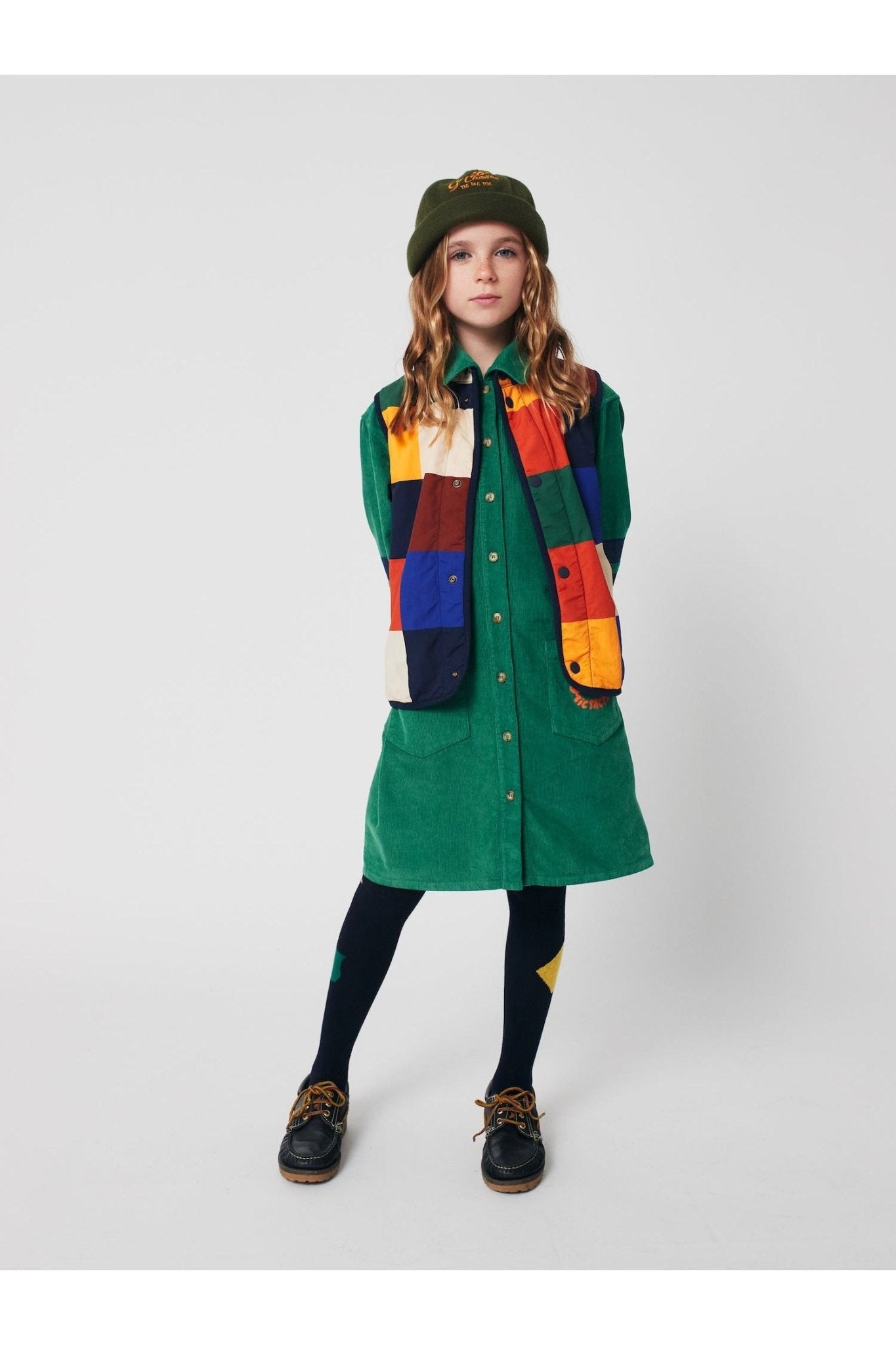 Multicolor Tiles reversible vest Multicolor van Bobo Choses | Kids Conceptstore Le Fanfare