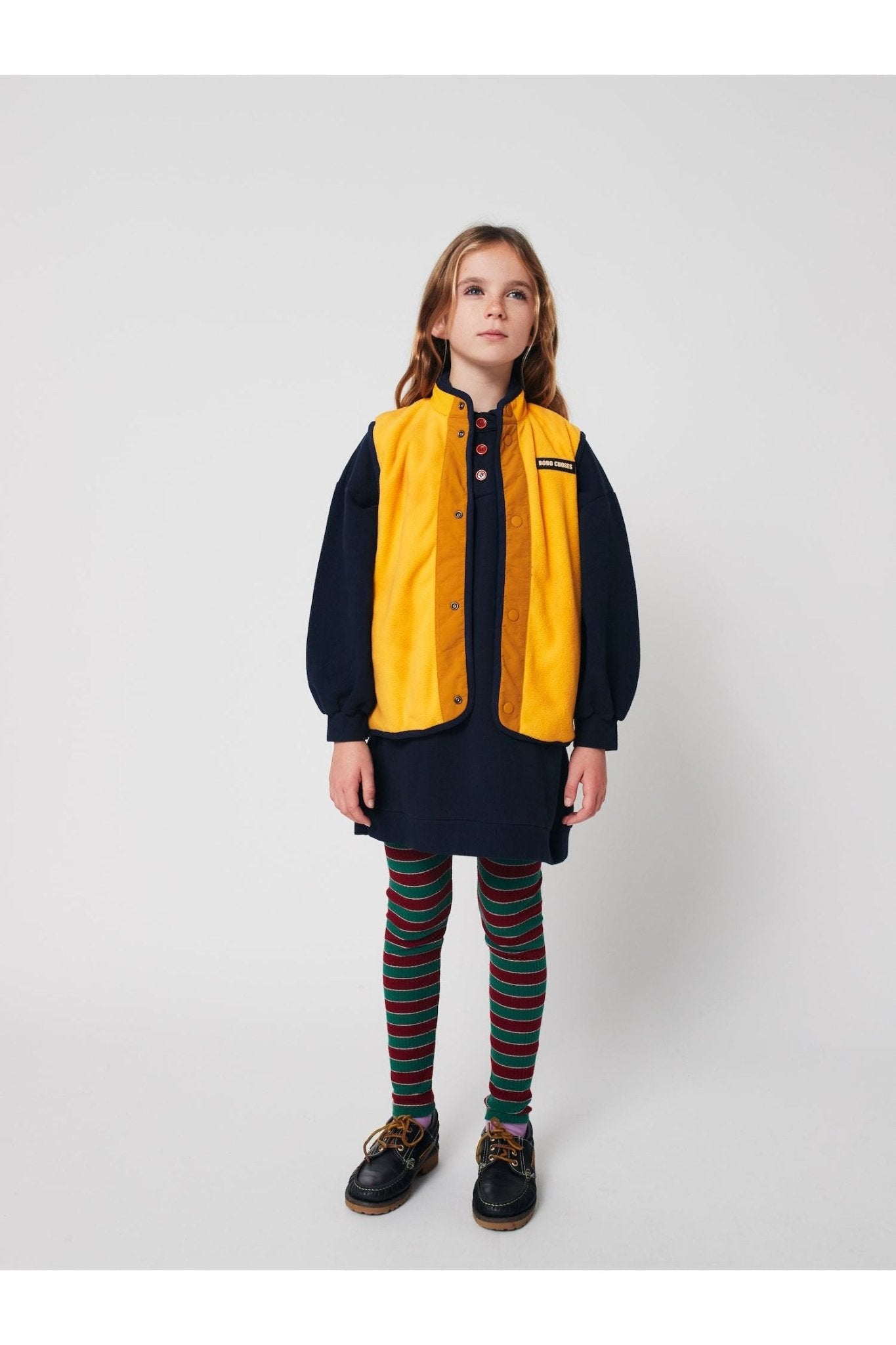 Multicolor Tiles reversible vest Multicolor van Bobo Choses | Kids Conceptstore Le Fanfare