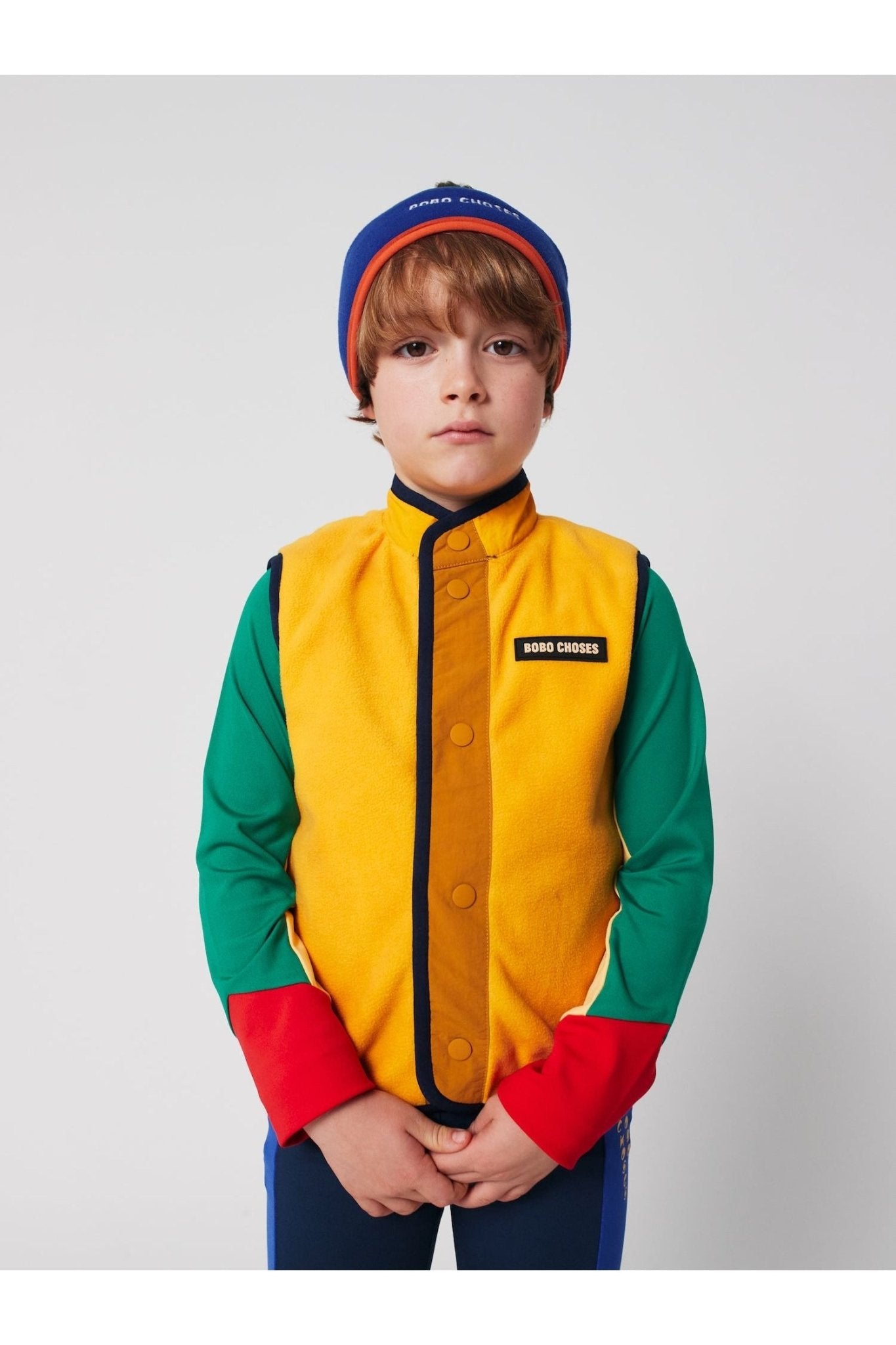 Multicolor Tiles reversible vest Multicolor van Bobo Choses | Kids Conceptstore Le Fanfare