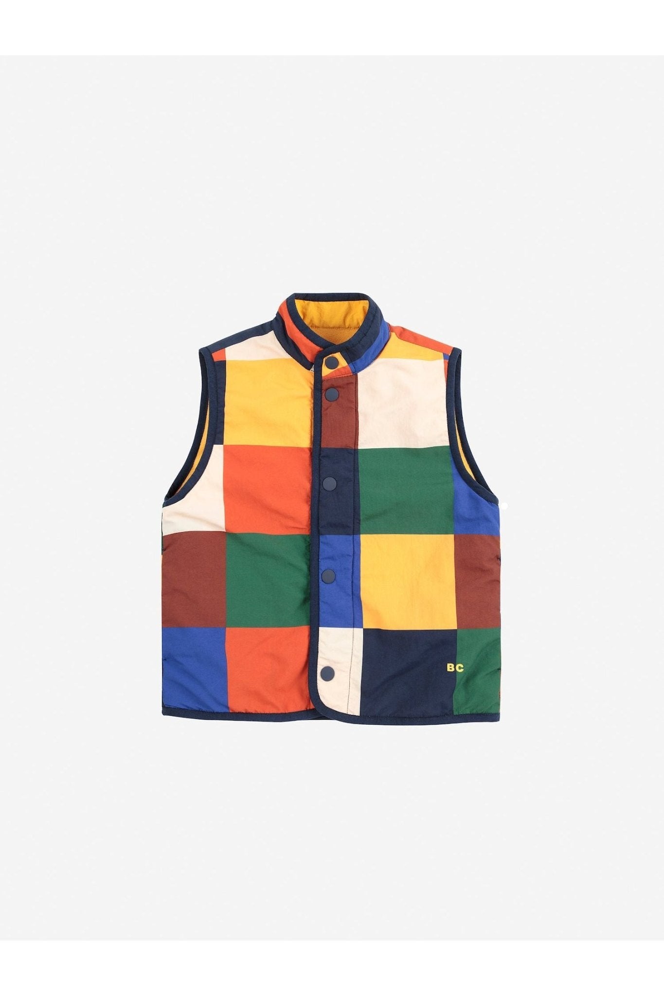 Multicolor Tiles reversible vest Multicolor van Bobo Choses | Kids Conceptstore Le Fanfare
