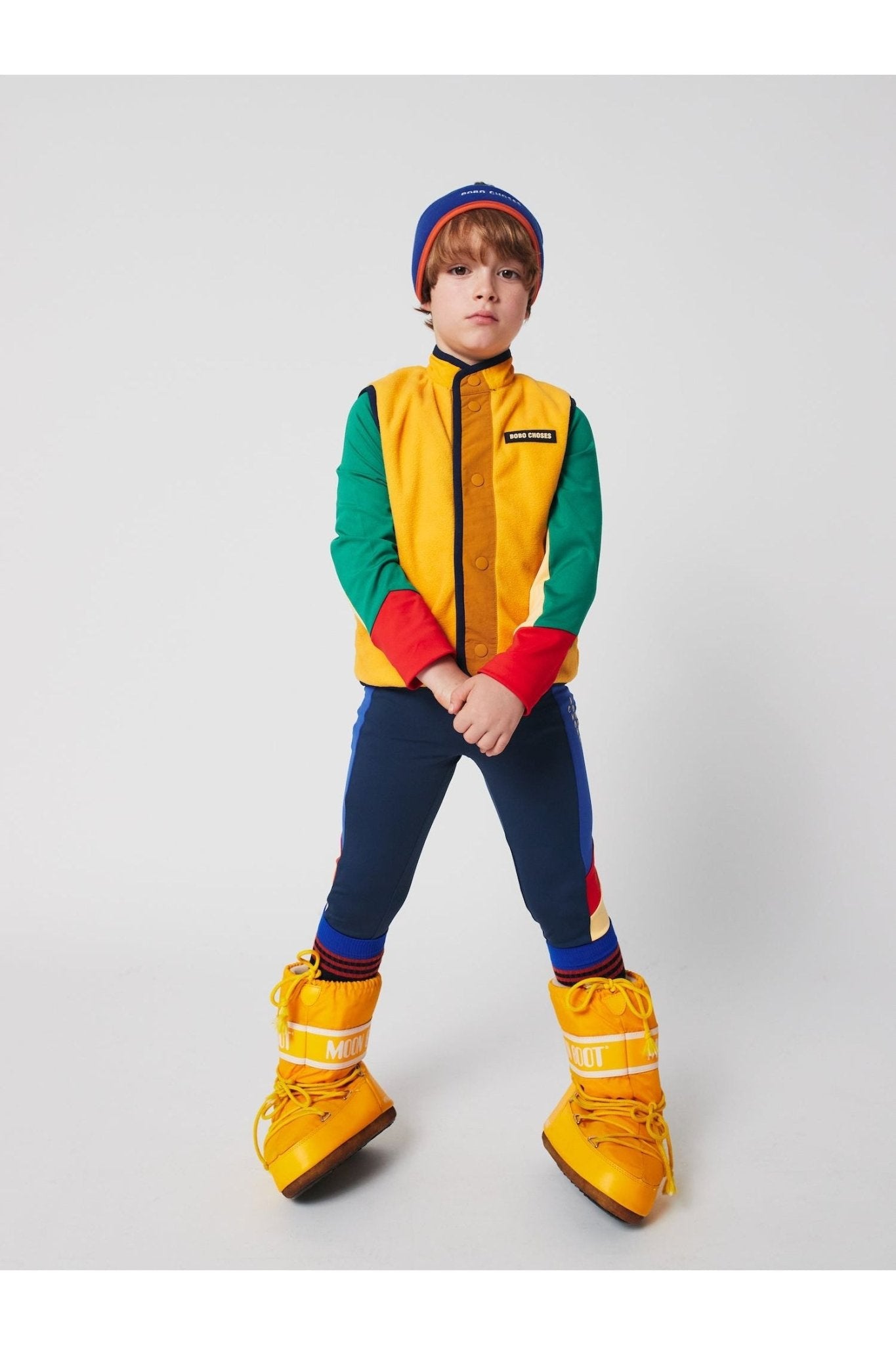 Multicolor Tiles reversible vest Multicolor van Bobo Choses | Kids Conceptstore Le Fanfare