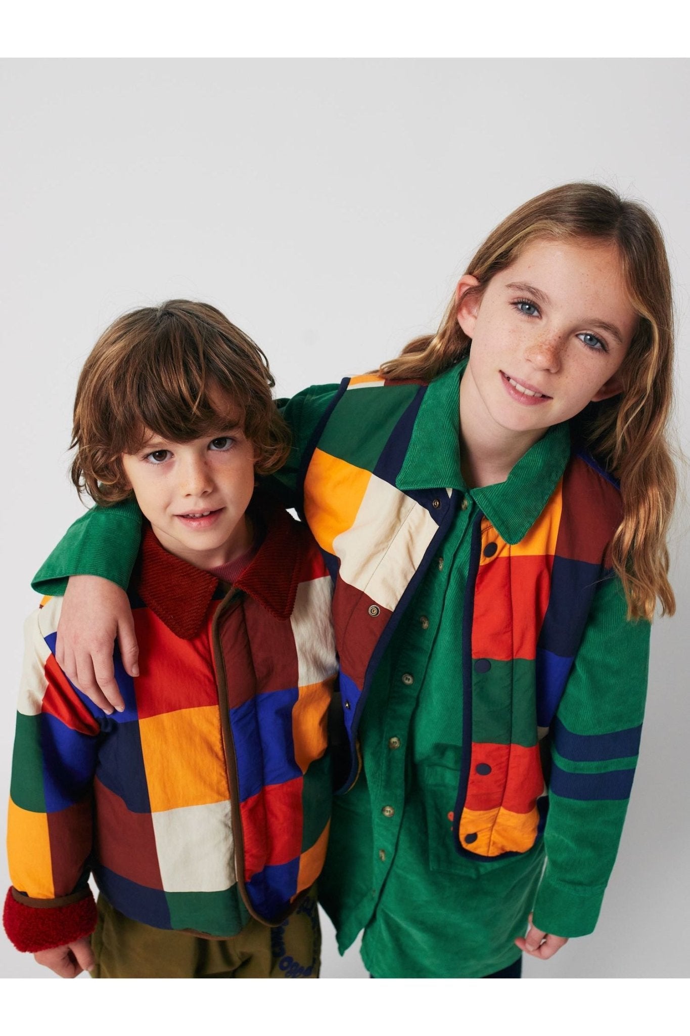 Multicolor Tiles reversible vest Multicolor van Bobo Choses | Kids Conceptstore Le Fanfare