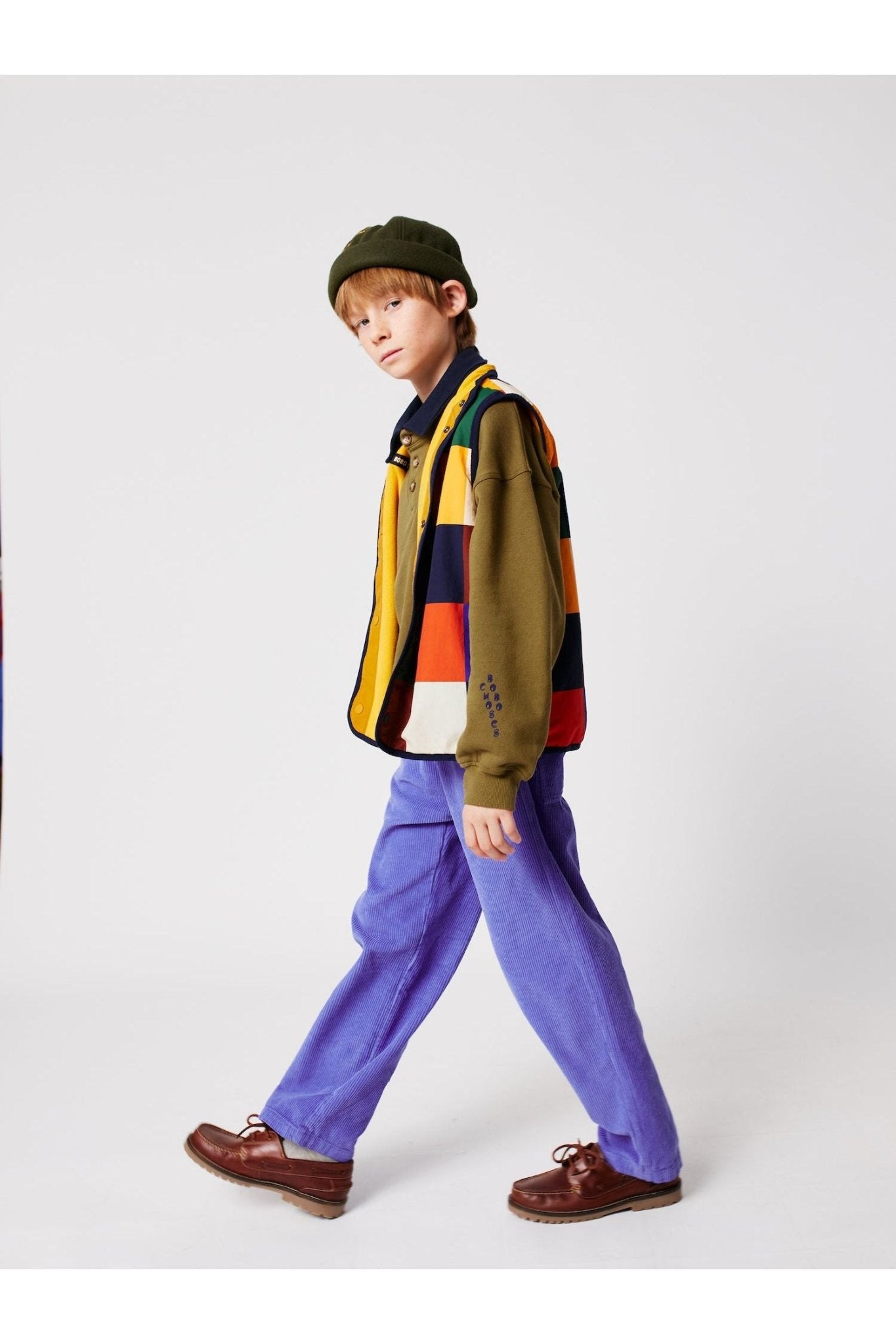 Multicolor Tiles reversible vest Multicolor van Bobo Choses | Kids Conceptstore Le Fanfare