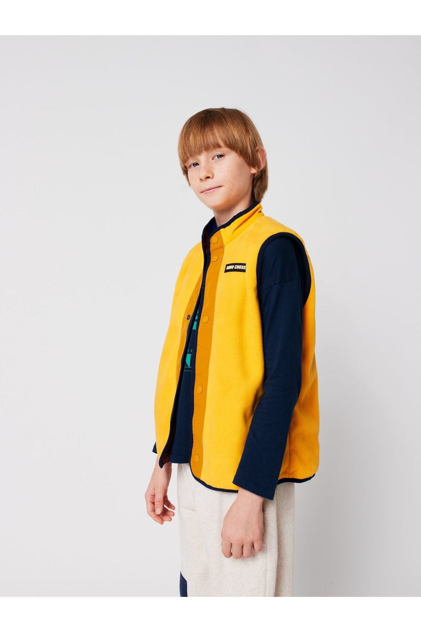 Multicolor Tiles reversible vest Multicolor van Bobo Choses | Kids Conceptstore Le Fanfare