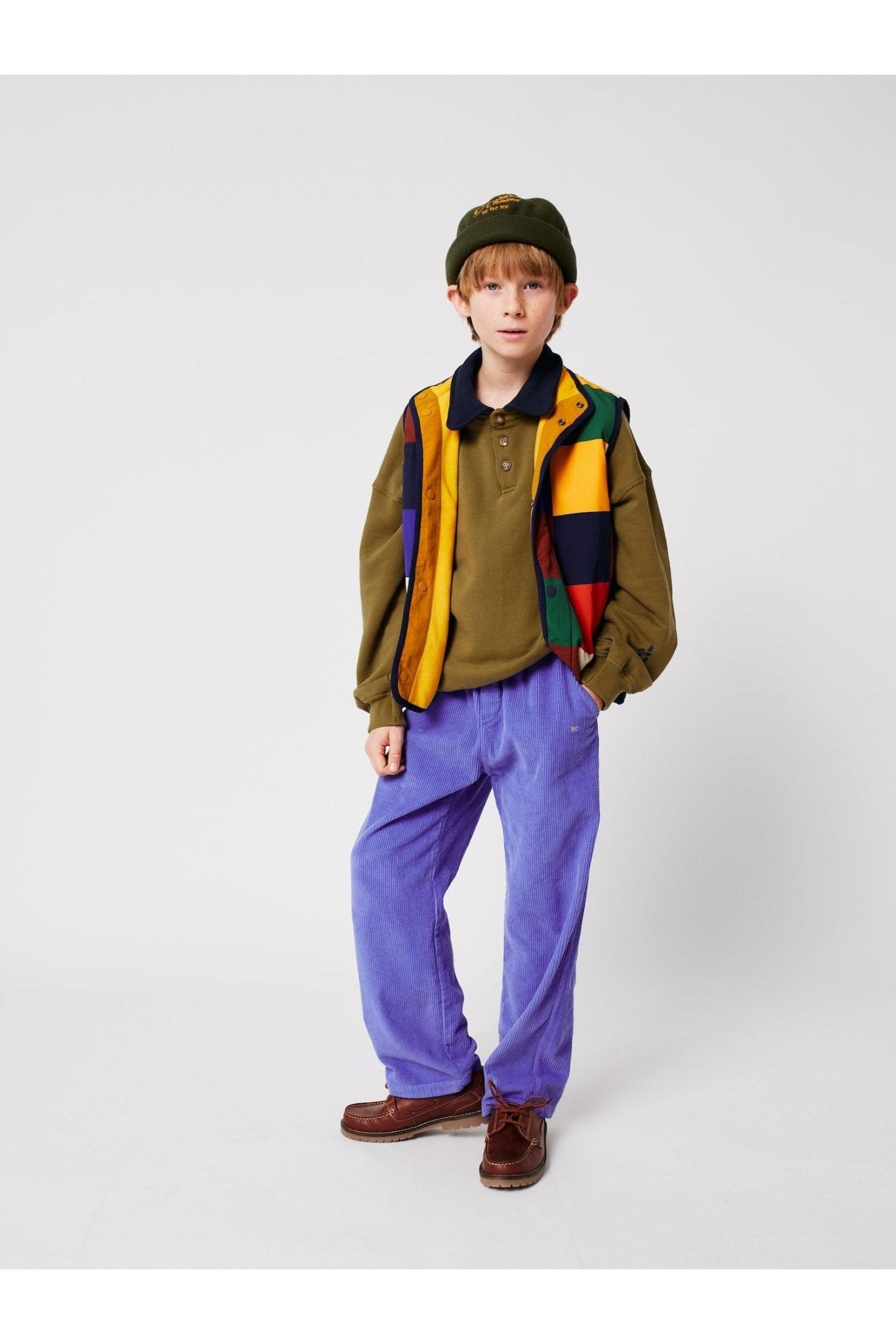 Multicolor Tiles reversible vest Multicolor van Bobo Choses | Kids Conceptstore Le Fanfare
