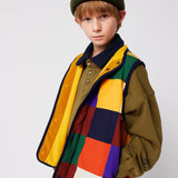 Multicolor Tiles reversible vest Multicolor van Bobo Choses | Kids Conceptstore Le Fanfare