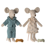 Mum And Dad Mice In Cigarbox van Maileg | Kids Conceptstore Le Fanfare
