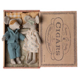 Mum And Dad Mice In Cigarbox van Maileg | Kids Conceptstore Le Fanfare