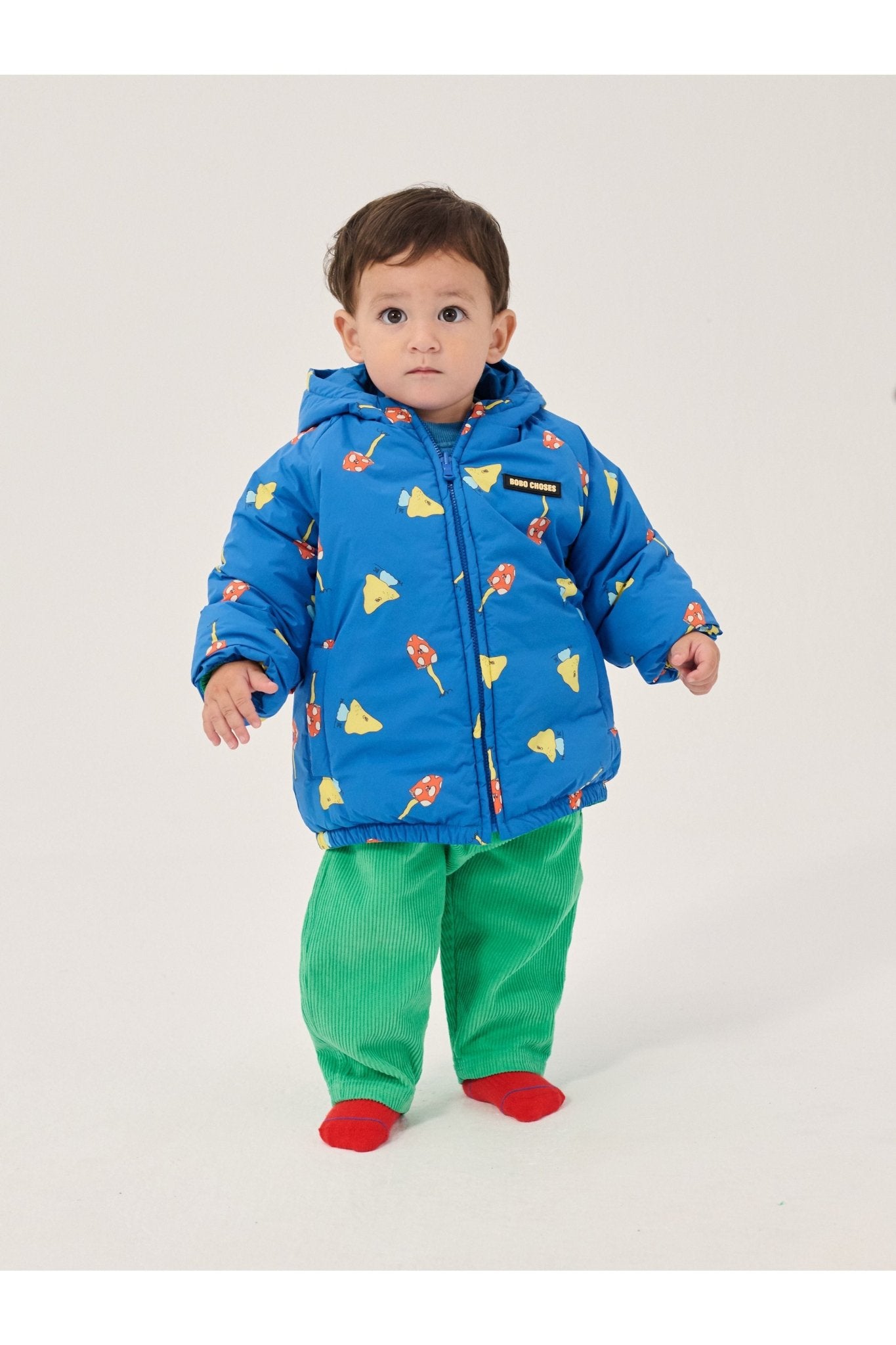 Mush Monster Duo all over reversible anorak - Blue van Bobo Choses | Kids Conceptstore Le Fanfare