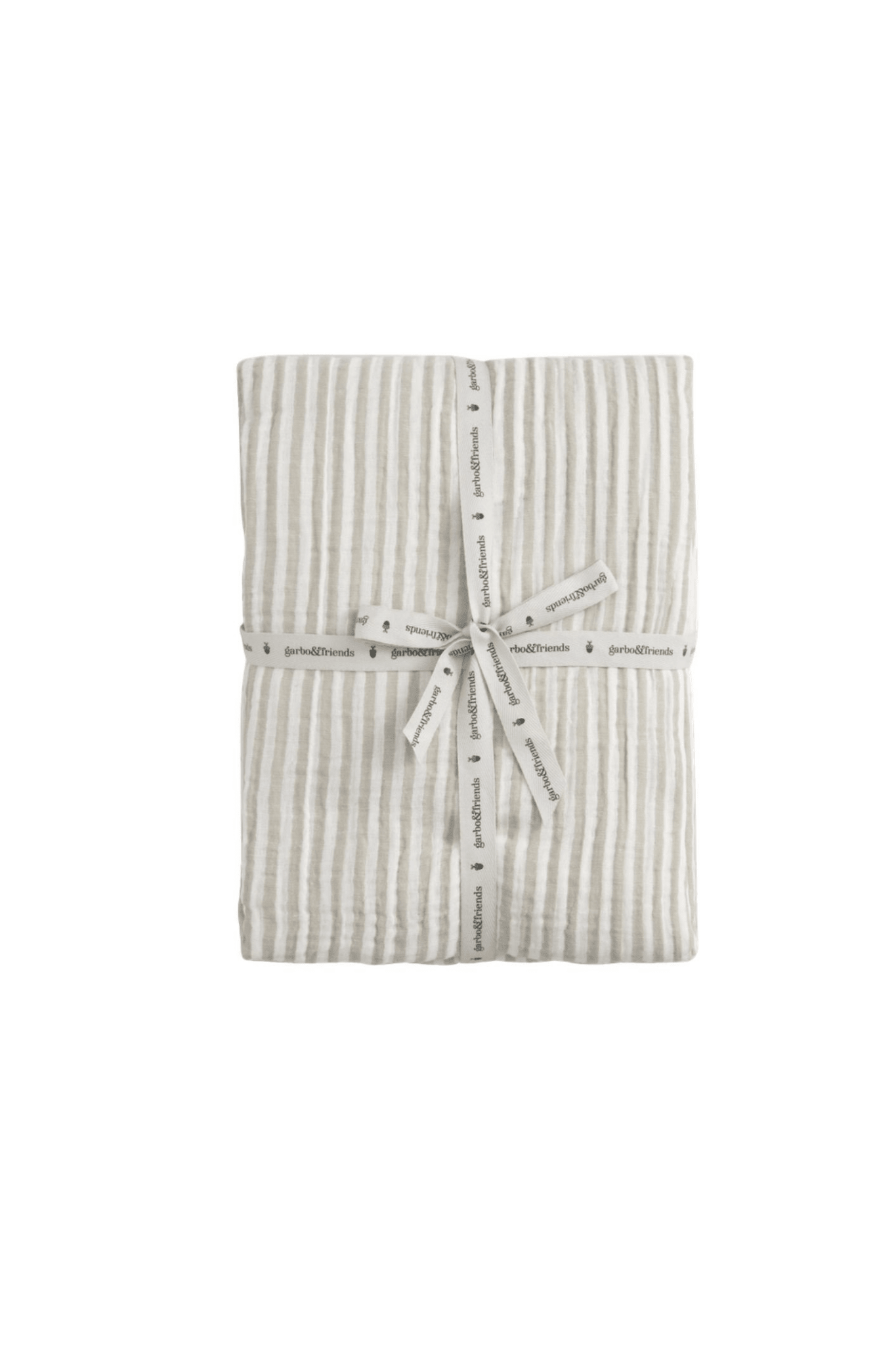 Muslin Junior Fitted Sheet 60x120, Stripe Anjou van garbo&friends | Kids Conceptstore Le Fanfare