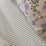 Muslin Junior Fitted Sheet 60x120, Stripe Anjou van garbo&friends | Kids Conceptstore Le Fanfare